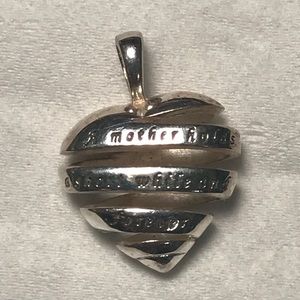 MOTHER CHARM sterling silver with chain